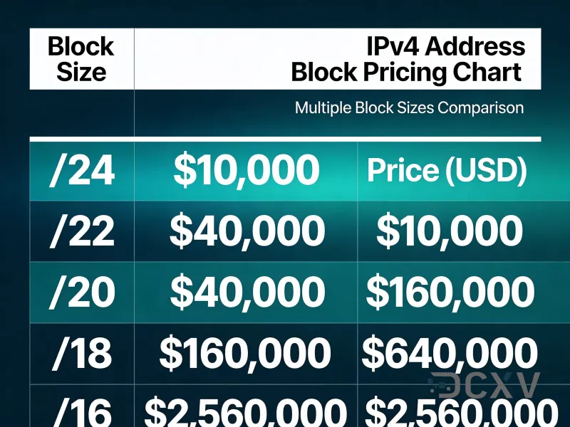 Руководство по ценам на блоки IPv4 в 2026 году